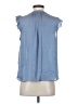 Banana Republic 100% Polyester Blue Sleeveless Blouse Size S - photo 2