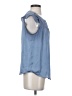Banana Republic 100% Polyester Blue Sleeveless Blouse Size S - photo 4