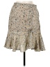 Max Studio 100% Polyester Paisley Tan Casual Skirt Size M - photo 1
