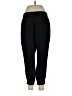 Ann Taylor 100% Polyester Solid Black Track Pants Size Lg Petite - photo 2