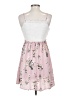 Xhilaration 100% Polyester Floral Pink Cocktail Dress Size XS - photo 2