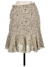 Max Studio 100% Polyester Paisley Tan Casual Skirt Size M - photo 2
