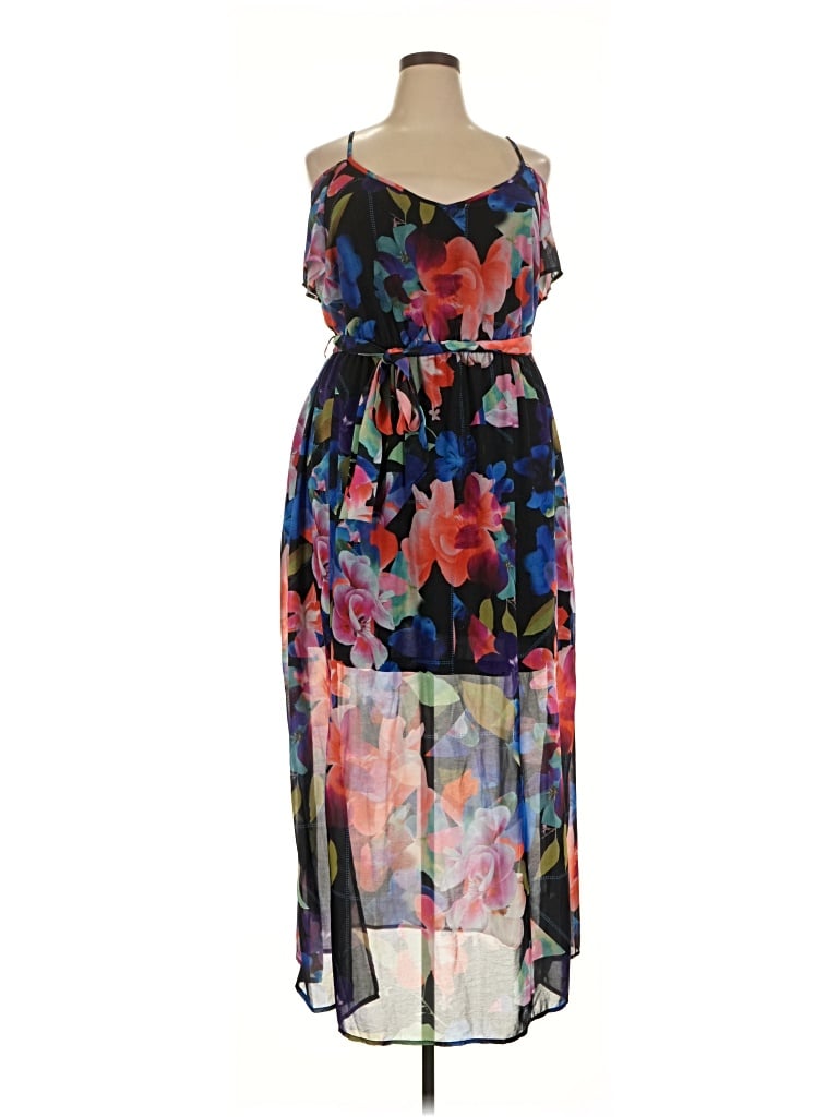 Pre-owned City Chic Cocktail Dress In Blue