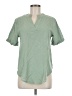 Unbranded 100% Polyester Green Short Sleeve Blouse Size M - photo 1