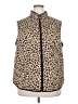 Croft & Barrow 100% Polyester Animal Print Gold Vest Size 2X - photo 1