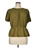 Nine West 100% Polyester Green Short Sleeve Blouse Size XL - photo 1