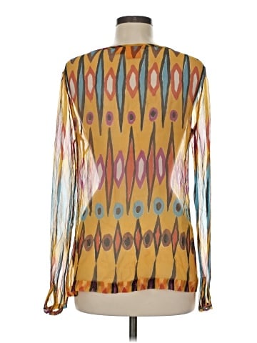 Tory Burch Long Sleeve Silk Top (view 2)