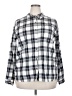 Carhartt 100% Cotton Plaid Silver Long Sleeve Button-Down Shirt Size 20 - photo 1