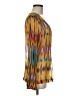 Tory Burch 100% Silk Yellow Long Sleeve Silk Top Size 8 - photo 4