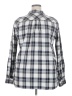 Carhartt 100% Cotton Plaid Silver Long Sleeve Button-Down Shirt Size 20 - photo 2