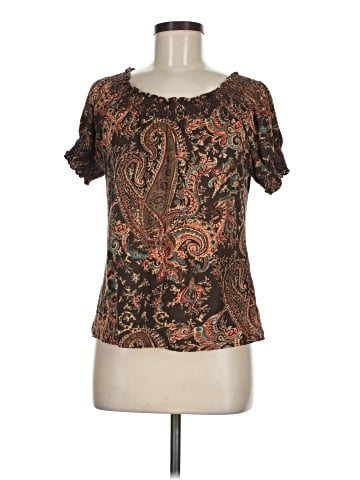 Lauren by Ralph Lauren Short Sleeve Blouse (view 1)