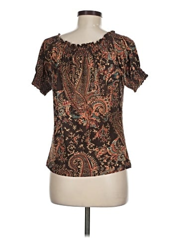 Lauren by Ralph Lauren Short Sleeve Blouse (view 2)