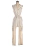 Monteau Stripes Ivory Jumpsuit Size M - photo 1