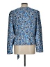 Ann Taylor 100% Polyester Blue Long Sleeve Blouse Size L - photo 2