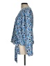 Ann Taylor 100% Polyester Blue Long Sleeve Blouse Size L - photo 5