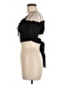 Romwe 100% Polyester Black Short Sleeve Top Size 6 - photo 5