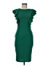 Shein Solid Green Cocktail Dress Size M - photo 1
