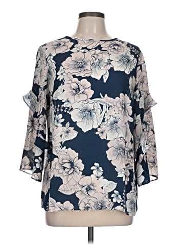 Counterparts 3/4 Sleeve Blouse (view 1)