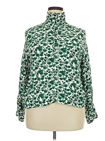 Ganni Long Sleeve Blouse (view 1)