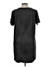 Olivaceous Solid Black Casual Dress Size L - photo 2