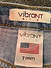 Vibrant M.I.U Color Block Blue Jeans Size 27 waist - photo 7