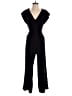 A New Day 100% Polyester Solid Black Jumpsuit Size XS - photo 1