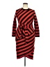 ELOQUII Stripes Red Casual Dress Size 18 Plus - photo 1