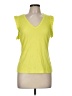 Nine West Yellow Short Sleeve Top Size M - photo 1