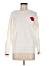 Unbranded Hearts White Pullover Sweater Size M - photo 1