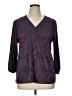 Chico's Purple 3/4 Sleeve Blouse Size XL (3) - photo 1