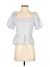 J.Crew Silver Short Sleeve Blouse Size M - photo 1