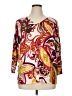 Chico's Paisley Burgundy Pullover Sweater Size XL (3) - photo 1