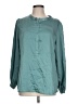 Unbranded 100% Polyester Teal Long Sleeve Blouse Size L - photo 1