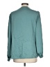 Unbranded 100% Polyester Teal Long Sleeve Blouse Size L - photo 2