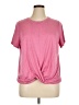 Ideology Pink Short Sleeve Top Size 1X - photo 1
