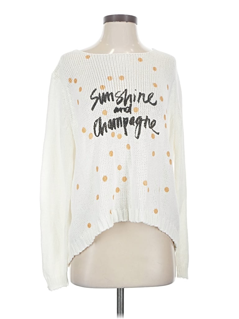 Pre-owned Wooden Ships Pullover Sweater In White