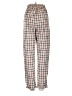 Almost Famous Plaid Ivory Casual Pants Size S - photo 2