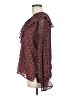 Ann Taylor LOFT 100% Polyester Burgundy Red Long Sleeve Blouse Size M - photo 5