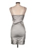 Popular 21 Metallic Silver Cocktail Dress Size L - photo 2