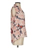 Rose + Olive 100% Polyester Print Orange 3/4 Sleeve Blouse Size S - photo 4