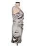 Popular 21 Metallic Silver Cocktail Dress Size L - photo 4