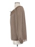 W by Worth 100% Polyester Brown Long Sleeve Blouse Size P (petite) - photo 5