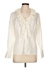 Escada 100% Baumwolle Ivory Long Sleeve Blouse Size EU 42 / US 12 - photo 1