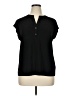 Anne Klein Black Short Sleeve Blouse Size XL - photo 1