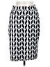 Avital Chevron-herringbone Black Casual Skirt Size M - photo 1