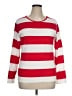 Assorted Brands Stripes Red Long Sleeve T-Shirt Size XL - photo 1