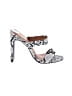 X2B Animal Print Silver Sandals Size 6 - photo 1