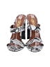 X2B Animal Print Silver Sandals Size 6 - photo 2