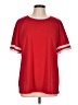 Wiholl Red Short Sleeve Top Size L - photo 1