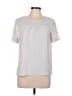 Talbots 100% Polyester Silver Short Sleeve Blouse Size M - photo 1